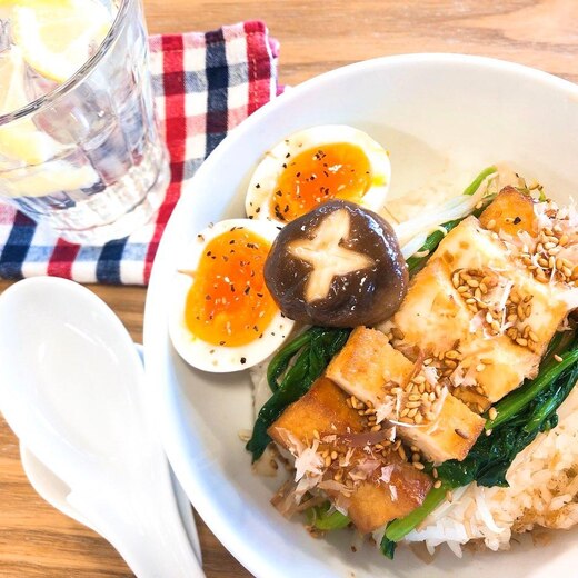 フライパンひとつで！かんたん・厚揚げ主役丼☆☆